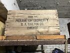 antique wood advertising shipping crate