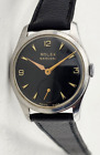 Rolex Marconi Black Dial Vintage Wrist Watch Oiled