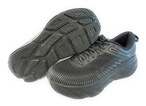 Womens Hoka One One Bondi 7 Wide 1110531 BBLC Black Running Sneakers Shoes