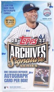 2022 Topps Archives Signature Series Retired Player Edition Baseball Hobby Box