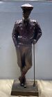 Vintage AUSTIN GOLFER Bronze Statues Man Signed Golf Figure 1989 Signed Danel