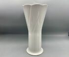 Vintage White Porcelain Vase 10” Arzberg Germany Modern Design
