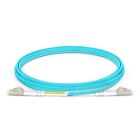 2m (7ft) LC UPC to LC UPC Duplex OM4 Multimode PVC (OFNR)2.0mm Fiber Patch Cable