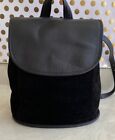 RARE Vintage Coach Berkeley Convertible Backpack #9016 Black Suede Leather