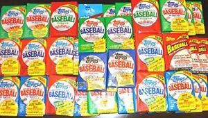 300 Old Vintage Topps Baseball Cards in Sealed Wax Pack Lot Gift Package