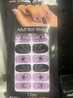 Witch Mode Activated Adult Finger Nail Wraps Halloween Spider Webs