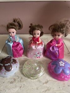 Cupcake Surprise Dolls.  Lot Of 3 Vintage AS IS