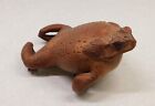 Vintage Stuffed Taxidermy Real Brown Frog/Toad Figure