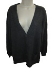 Charter Club Luxury 100% Cashmere Gray V-Neck Cardigan with Pockets M