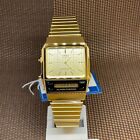 Casio AQ-800EG-9A Vintage Retro Gold Analog Digital Quartz Men's Classic Watch