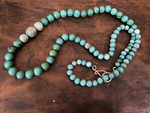 Incredible Long Necklace If All Antique High Quality Turquoise