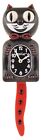 Limited Edition Black/Red Skull Tail/Bow Kit-Cat Klock Swarovski Jeweled Clock