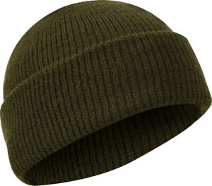 Rothco Military 100% Wool Knit Watch Cap Warm Winter Army Beanie Hat USA Made