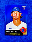 2022 Topps Chrome Platinum Bobby Witt Jr. Rookie Blue Prism SP CENTERED RC #61