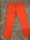 Cabi Utility Pants style #6046 Women's Size 4 Orange Cotton Stretch