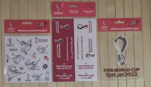 FIFA World Cup Qatar 2022 Mascot La'eeb & Emblem Stickers (Set of 3 Packets)