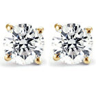 1/4 - 2 Ct T.W. Natural Diamond Studs in 14k White or Yellow Gold