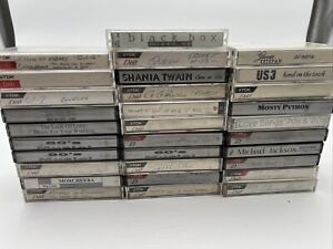 (31) Lot TDK D60 Cassettes Previously used Sold As Blank Recorded Once VTG