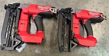 Lot of 2 Milwaukee 2741-20 M18 FUEL 16g Straight Finish Nailer BROKEN /FOR PARTS