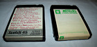 Blank 8 Track Tape Lot of TWO: Scotch (with case) & Capitol (no case)