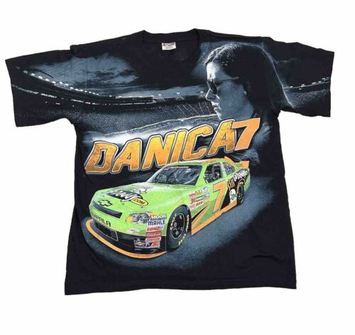 Danica Patrick Racing Shirt Mens Size M AOP T Shirt Nascar Go Daddy Y2K Chase