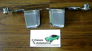 Door Handles Set Inside Chrome 59-67 Impala Caprice Cutlass Skylark Olds Buick  (For: 1966 Impala)