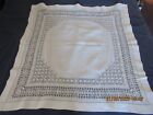 Antique Vintage Drawn Thread Tablecloth  40