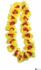 Hawaiian Luau Summer Party Flower Petal One-Size Polyester Fabric Lei, Yellow...