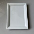Crate And Barrel Cambridge One Server Plate White Rectangular Glossy Porcelain