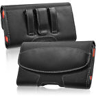 New Cell Phone Pouch Leather Holster Holder w/ Belt Clip Cover Case For iPhone15