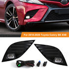 For 2018-2020 Toyota Camry SE XSE LED Fog Light Bumper Lamp w/ Switch Cables Kit (For: 2021 Toyota Camry)