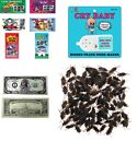 PRANKSTER STUFF 30 Fake Lottery Tickets-1 Cry Baby-25 Millions-20 Fake Cockroach