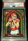 PATRICK MAHOMES II 2017 PANINI PRIZM STAINED GLASS GOLD MOJO RC SP #02/10 PSA 10