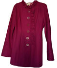 Tulle Women Trench Coat Size M Fuchsia pink pre-owned