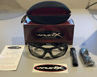 Wiley X Rout Saftey Glasses w/ Foam - Clear Lens- Gloss Black Frame *NEW*