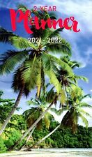 Beaches 2021 - 2022 2 Year Pocket Planner / Calendar / Organizer - Monthly Page