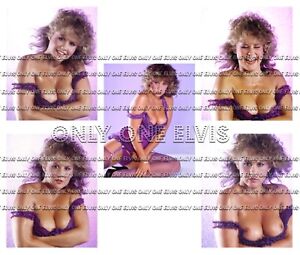 1980's SEXY Exorcist Actress LINDA BLAIR Seductive Poses (LOT of 5) PHOTOS