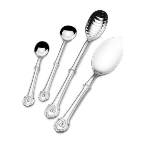 Wallace Napoleon Bee 18/10 Stainless Steel 4pc. Assorted Serving Spoon Set