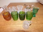 Lot of 10 Glass Toothpick Holders Vintage  Glass Variety
