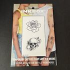 Inkbox Temporary Tattoos Rose & Skull Water Resistant New