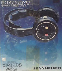 Vintage Sennheiser HDI234 HiDyn Wireless Headphones | Made in Germany (New!)