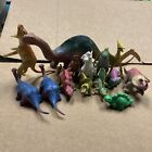 Mini Dinosaurs Vintage Plastic Prehistoric Figures Lot 14 Hong Kong Taiwan China