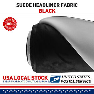 Suede Headliner Black Fabric Material 60