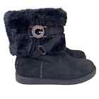 GBG Guess Women’s Alixa Black Suede Casual Winter Boots Size US 8.5