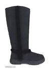 UGG Sunburst Extra Tall Black Suede Fur Boots Size 8 -NEW-