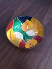 Coconut Bowl Vibrant Colorful Lacquered Coconut Shell