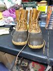L.L Bean Duck Boots Outdoor Brown Lace Up Travel Shoes Size 11 Mens Hunting Work