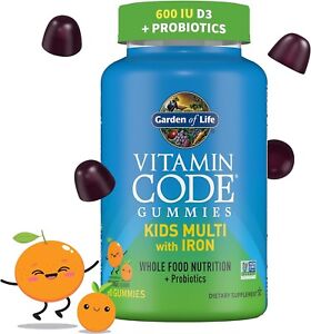 New ListingGarden of Life Vitamin Code Kids Gummies Multi Iron, 90 Ct, Exp 2/25