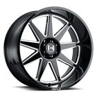 New Listing20x12 Hostile H121 Omega Blade Cut (Gloss Black & Milled) Wheel 6x5.5 (-44mm)