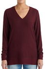 Lucky Brand Women's V-Neck Sweater Maroon X-Large